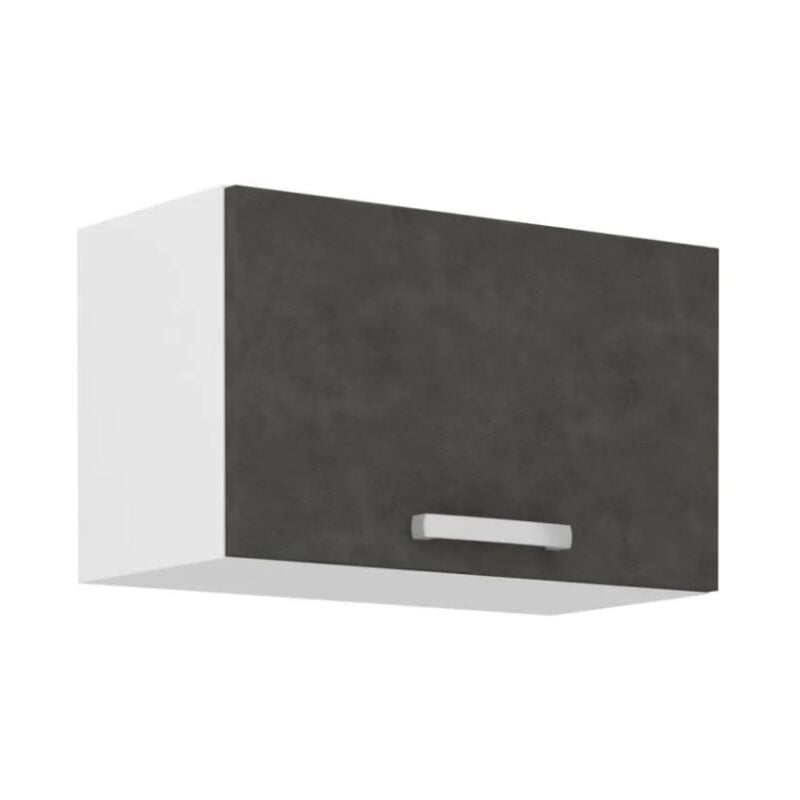 Meuble hotte porte basculante - Gris mat - l 60 x 31,6 x h 36 cm - lassen