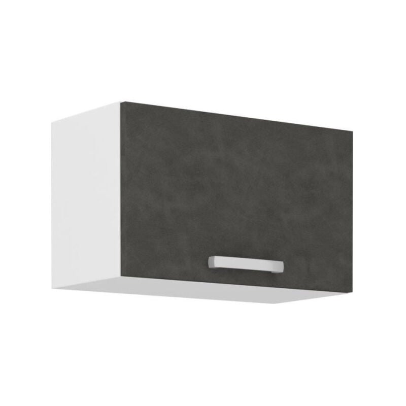 Meuble hotte porte basculante - Gris mat - l 60 x 31,6 x h 36 cm - lassen