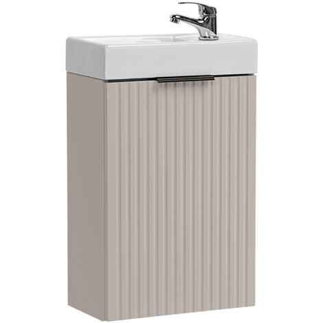 Meuble lave-mains 40cm 1 porte Adriel Cachemire