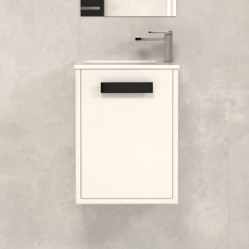 Meuble lave-mains 40x22cm - blanc - cosmos