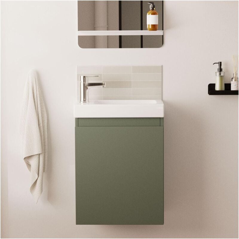 Meuble lave-mains lisa + robinet chromé