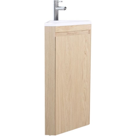 MOB-IN Meuble lave-mains d'angle SORRENTO avec vasque en résine