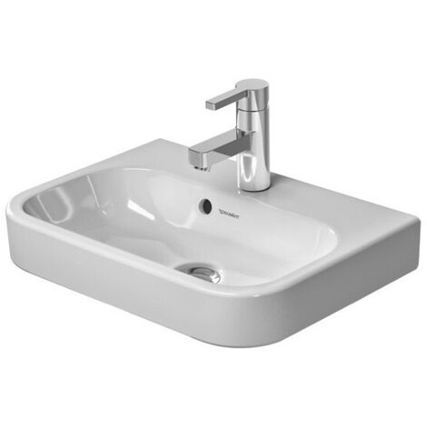 Meuble lave-mains HAPPY D.2avec trop-plein, plage de robinetterie, 500 x 360 mm blanc DURAVIT