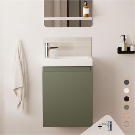 Meuble lave-mains LISA + robinet chromé