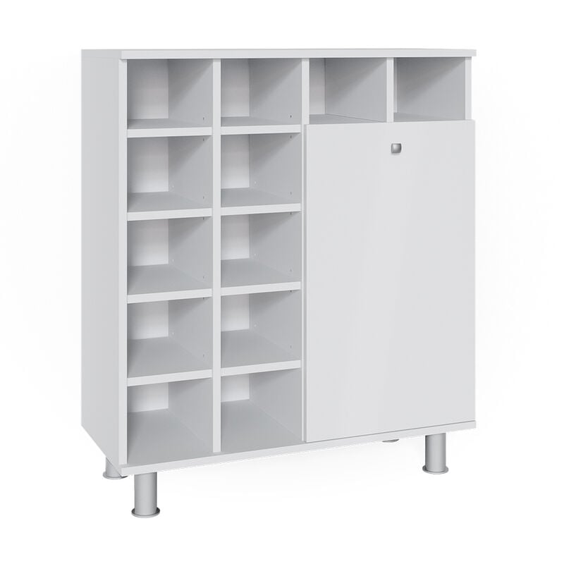 Vicco - Armoire de salle de bain Fynn, Blanc, 78.4 x 91.6 cm