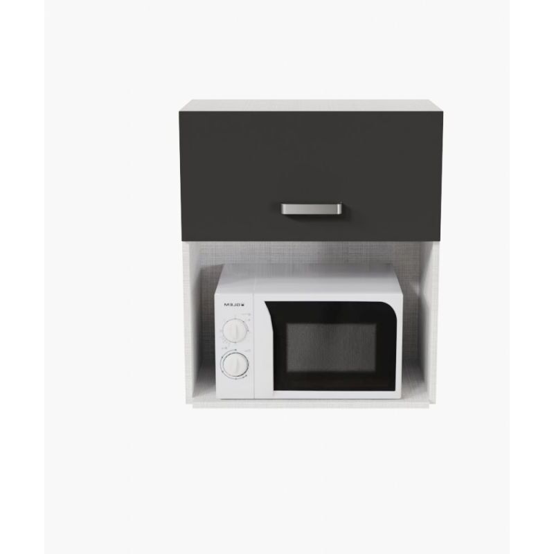 Meuble micro-ondes - 60 cm - Noir