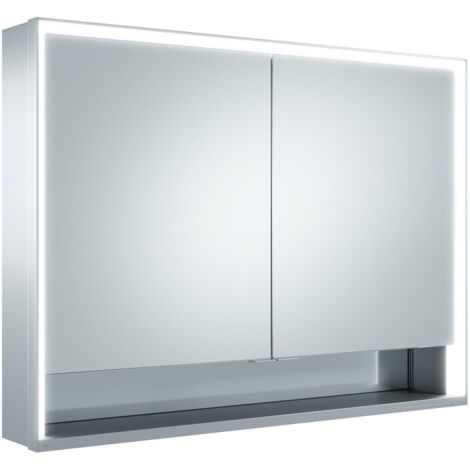 Meuble miroir ROYAL LUMOS 1050 x 735 x 165 mm anodisé argenté KEUCO