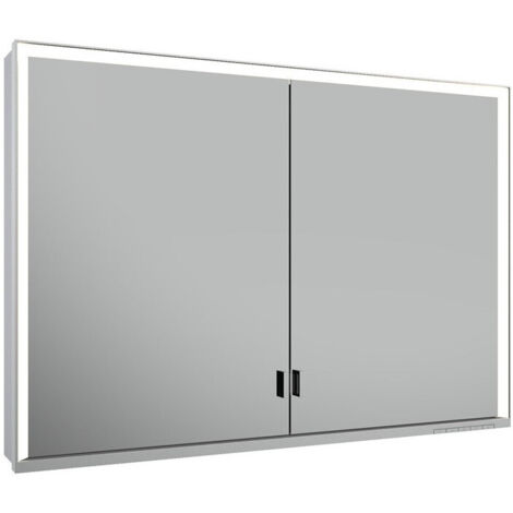 Meuble miroir ROYAL LUMOS 1050 x 735 x 165 mm anodisé argenté KEUCO
