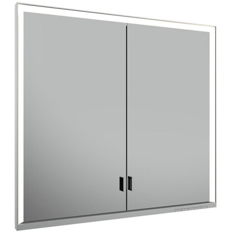 Meuble miroir ROYAL LUMOS 800 x 735 x 165 mm anodisé argenté KEUCO