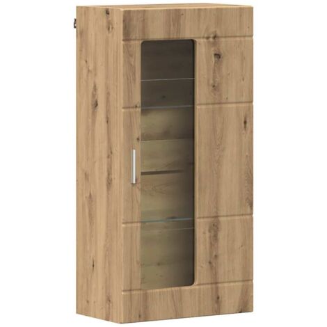 Meuble mural chêne artisanal 55 x 29 x 100 cm Bois d'ingénierie CFW113508