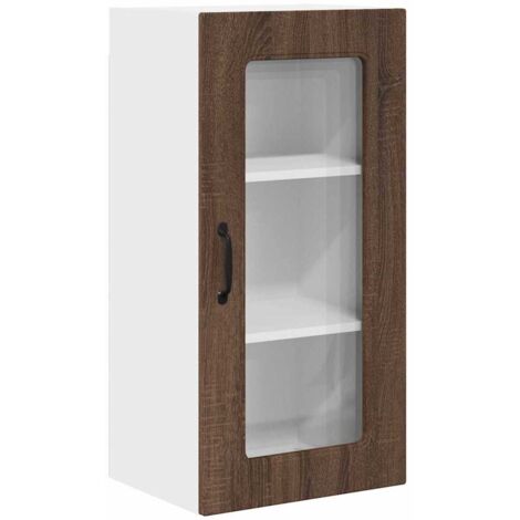 Meuble mural de cuisine，Armoire de cuisine avec étagère Chêne brun 40 x 31 x 80 cm CFW30687