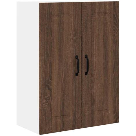 Meuble mural de cuisine，Armoire de cuisine avec étagère Chêne brun 60 x 31 x 80 cm CFW43606