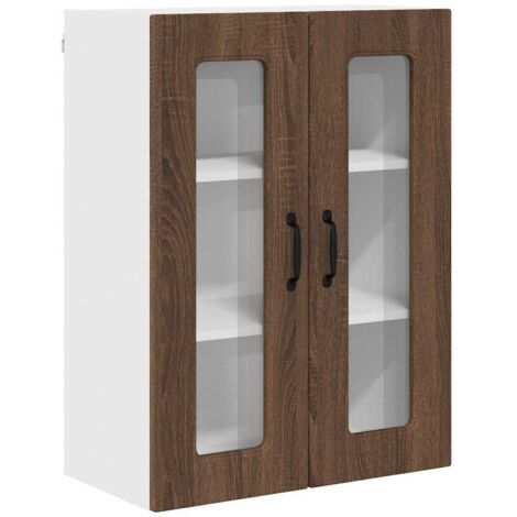 Meuble mural de cuisine，Armoire de cuisine avec étagère Chêne brun 60 x 31 x 80 cm CFW58742