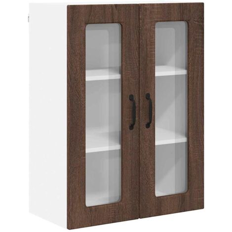 Meuble mural de cuisine，Armoire de cuisine avec étagère Chêne brun 60 x 31 x 80 cm CFW81750