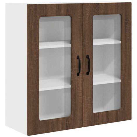 Meuble mural de cuisine，Armoire de cuisine avec étagère Chêne brun 80 x 31 x 80 cm CFW11801
