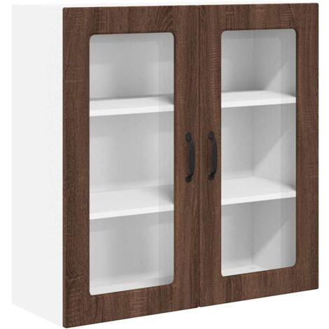 Meuble mural de cuisine，Armoire de cuisine avec étagère Chêne brun 80 x 31 x 80 cm CFW19534