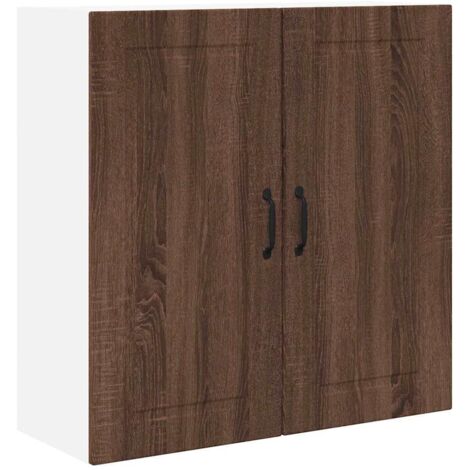 Meuble mural de cuisine，Armoire de cuisine avec étagère Chêne brun 80 x 31 x 80 cm CFW52661