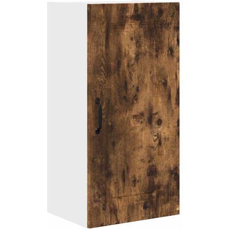 Meuble mural de cuisine，Armoire de cuisine avec étagère Chêne fumé 40 x 31 x 80 cm CFW82299