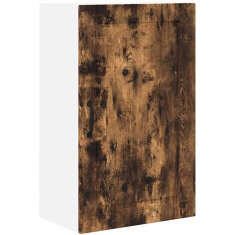 Meuble mural de cuisine，Armoire de cuisine avec étagère Chêne fumé 50 x 31 x 80 cm CFW54019