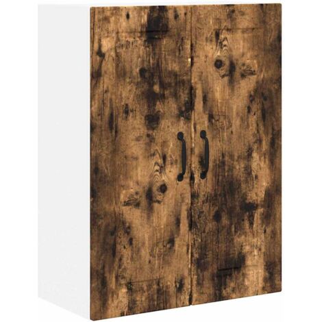 Meuble mural de cuisine，Armoire de cuisine avec étagère Chêne fumé 60 x 31 x 80 cm CFW66152