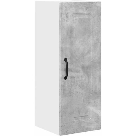 Meuble mural de cuisine，Armoire de cuisine avec étagère Gris béton 30 x 31 x 80 cm CFW61703