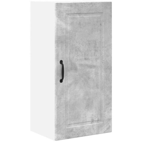 Meuble mural de cuisine，Armoire de cuisine avec étagère Gris béton 40 x 31 x 80 cm CFW53939