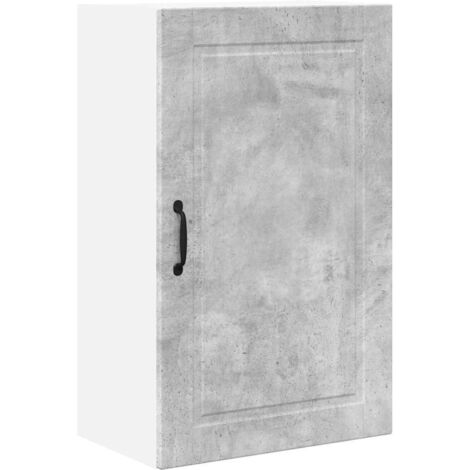 Meuble mural de cuisine，Armoire de cuisine avec étagère Gris béton 50 x 31 x 80 cm CFW54446