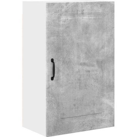 Meuble mural de cuisine，Armoire de cuisine avec étagère Gris béton 50 x 31 x 80 cm CFW84011
