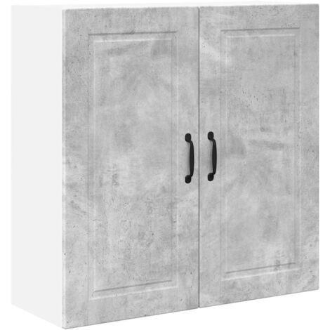 Meuble mural de cuisine，Armoire de cuisine avec étagère Gris béton 80 x 31 x 80 cm CFW80715