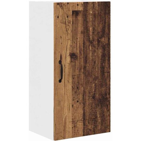 Meuble mural de cuisine，Armoire de cuisine avec porte Bois Ancien 40 x 31 x 80 cm CFW33321