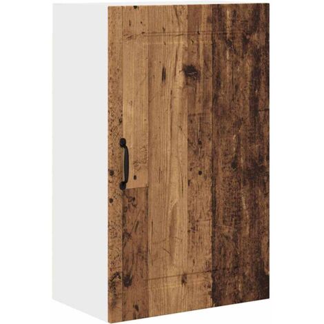 Meuble mural de cuisine，Armoire de cuisine avec porte Bois Ancien 50 x 31 x 80 cm CFW72335
