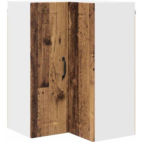 Meuble mural de cuisine，Armoire de cuisine avec porte Bois Ancien 57 x 57 x 80 cm CFW82094