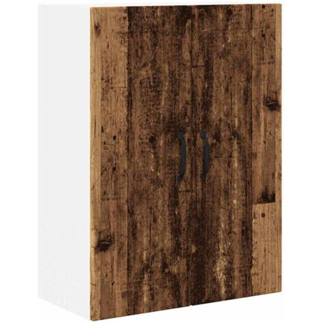Meuble mural de cuisine，Armoire de cuisine avec porte Bois Ancien 60 x 31 x 80 cm CFW31473