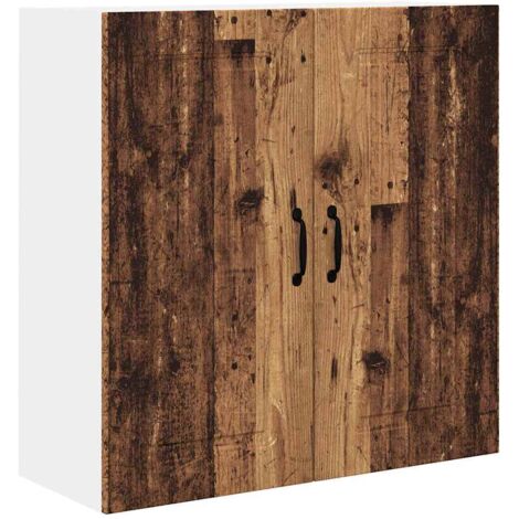 Meuble mural de cuisine，Armoire de cuisine avec porte Bois Ancien 80 x 31 x 80 cm CFW35146