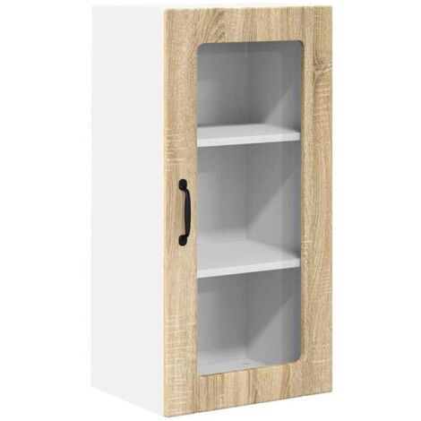 Meuble mural de cuisine，Armoire de cuisine avec porte Chêne Sonoma 40 x 31 x 80 cm CFW26672