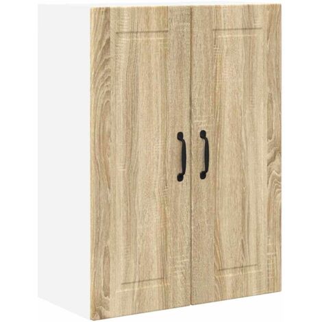 Meuble mural de cuisine，Armoire de cuisine avec porte Chêne Sonoma 60 x 31 x 80 cm CFW97464