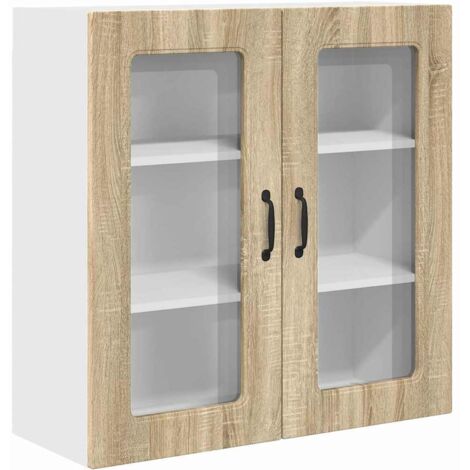 Meuble mural de cuisine，Armoire de cuisine avec porte Chêne Sonoma 80 x 31 x 80 cm CFW10441