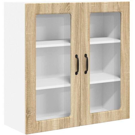 Meuble mural de cuisine，Armoire de cuisine avec porte Chêne Sonoma 80 x 31 x 80 cm CFW34848