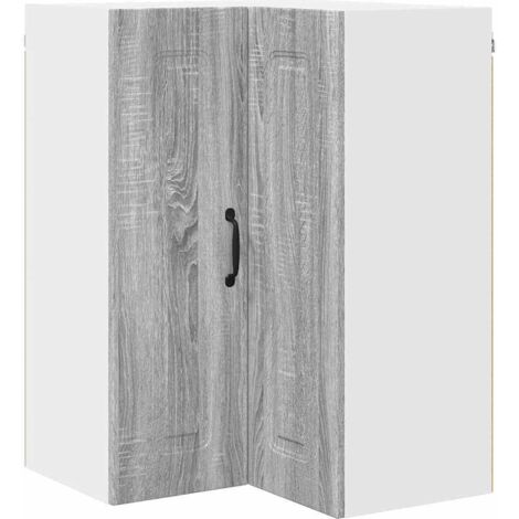 Meuble mural de cuisine，Armoire de cuisine avec porte Gris Sonoma 57 x 57 x 80 cm CFW81567