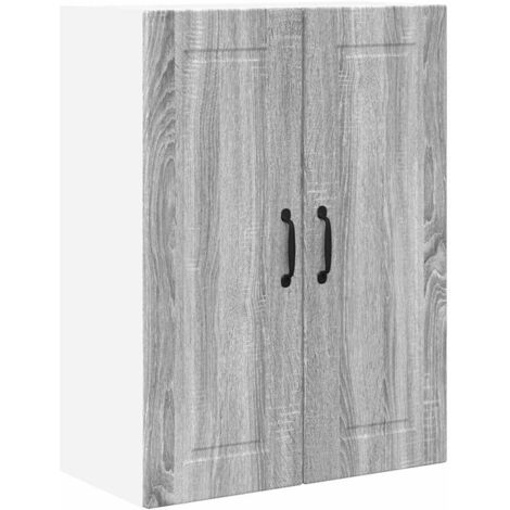 Meuble mural de cuisine，Armoire de cuisine avec porte Gris Sonoma 60 x 31 x 80 cm CFW91555