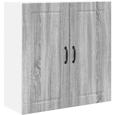 Meuble mural de cuisine，Armoire de cuisine avec porte Gris Sonoma 80 x 31 x 80 cm CFW72204