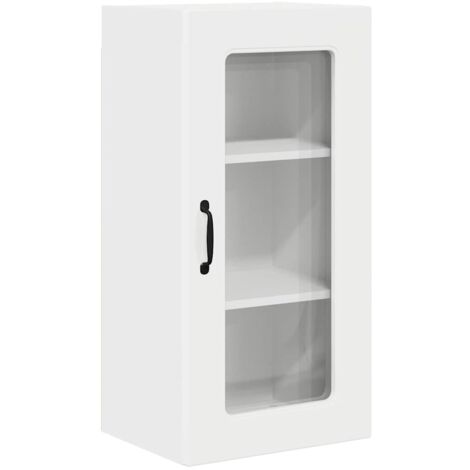 Meuble mural de cuisine，Armoire de cuisine Blanc brillant 40 x 31 x 80 cm CFW91754