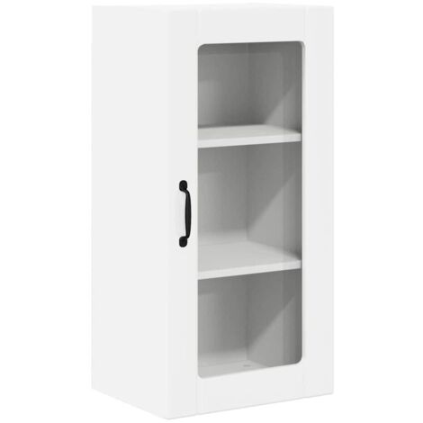 Meuble mural de cuisine，Armoire de cuisine Blanc brillant 40 x 31 x 80 cm CFW94185