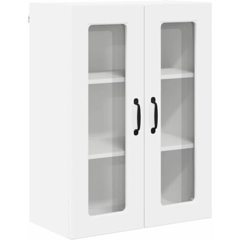 Meuble mural de cuisine，Armoire de cuisine Blanc brillant 60 x 31 x 80 cm CFW24641