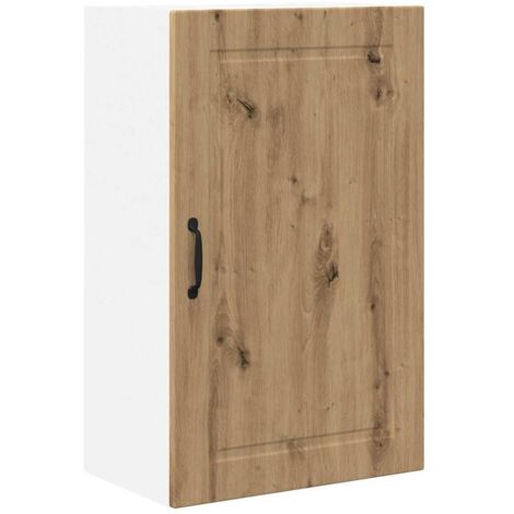 Meuble mural de cuisine，Armoire de cuisine Chêne artisanal 50 x 31 x 80 cm CFW70190
