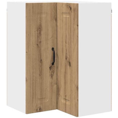 Meuble mural de cuisine，Armoire de cuisine Chêne artisanal 57 x 57 x 80 cm CFW85955