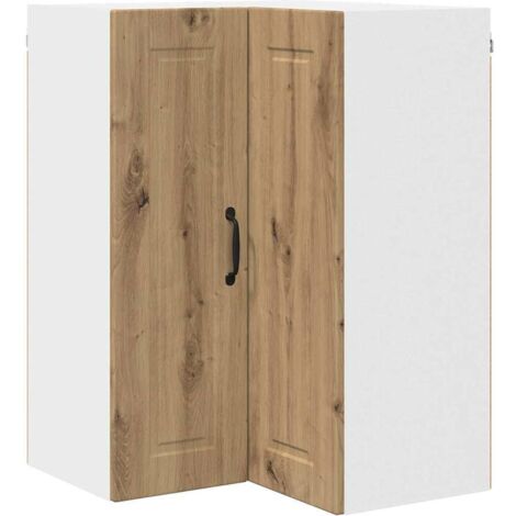 Meuble mural de cuisine，Armoire de cuisine Chêne artisanal 57 x 57 x 80 cm CFW95808