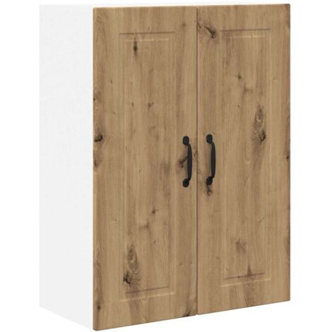 Meuble mural de cuisine，Armoire de cuisine Chêne artisanal 60 x 31 x 80 cm CFW37537