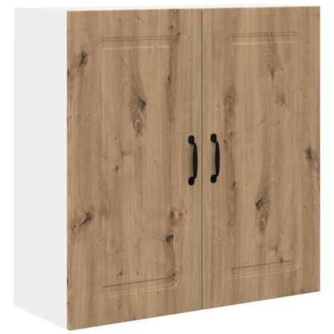 Meuble mural de cuisine，Armoire de cuisine Chêne artisanal 80 x 31 x 80 cm CFW14755