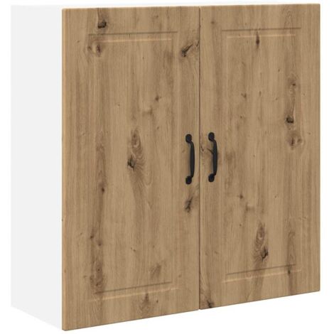 Meuble mural de cuisine，Armoire de cuisine Chêne artisanal 80 x 31 x 80 cm CFW83604